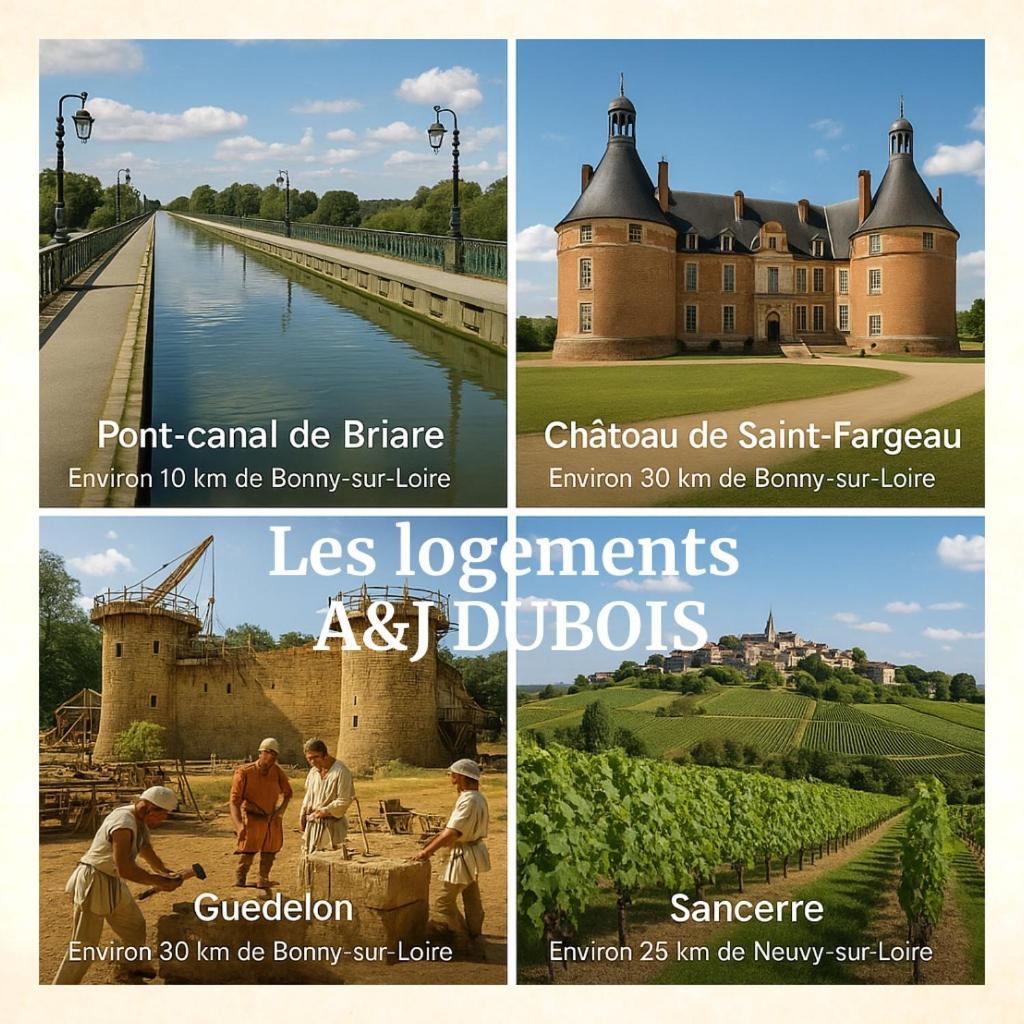 A&Jduplex - Bonny Sur Loire - Chateaux De Guedelon - Pont Canal Kültér fotó